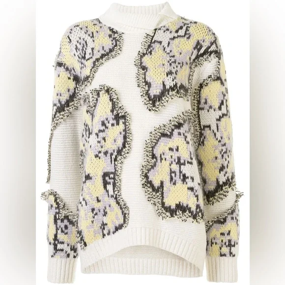 3.1 Phillip Lim Multicolor Wool Abstract knitted jumper
Sweater Sz small S - Picture 2 of 8